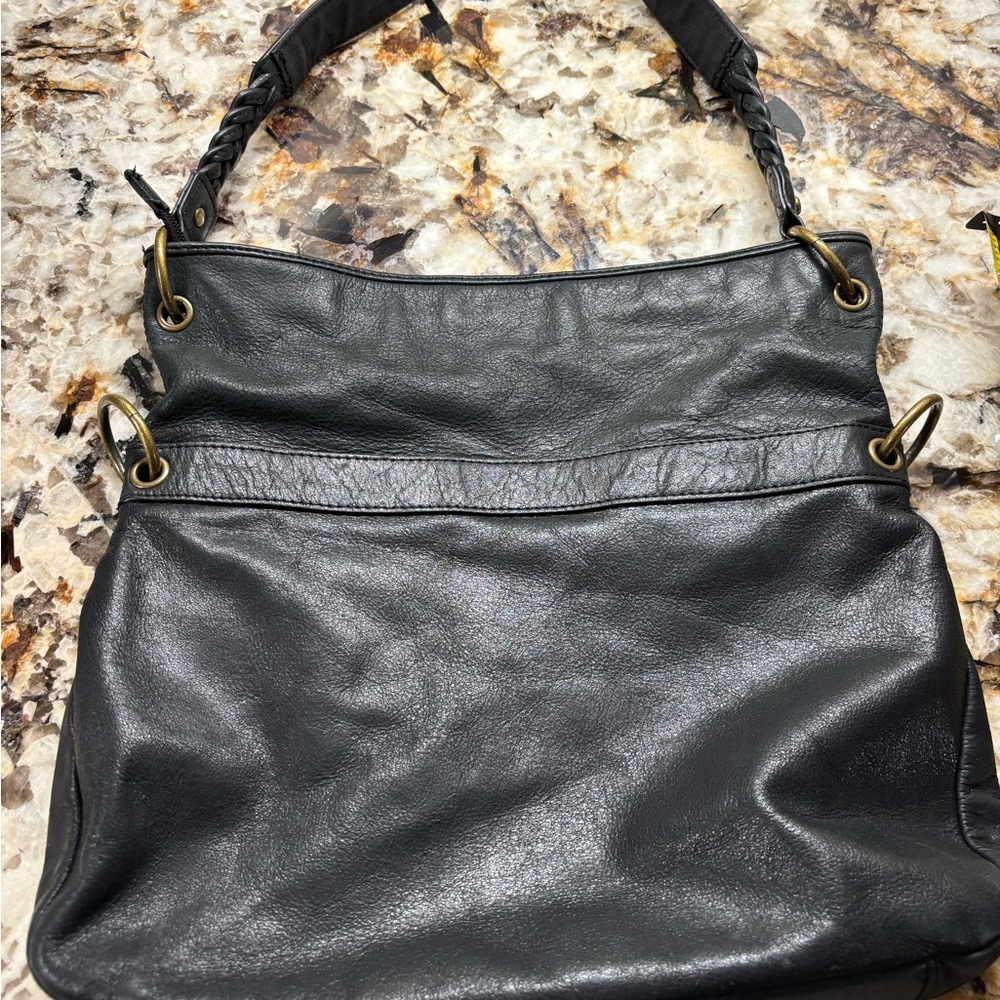 The Sak Black Leather Shoulder Bag - Picture 8 of 13
